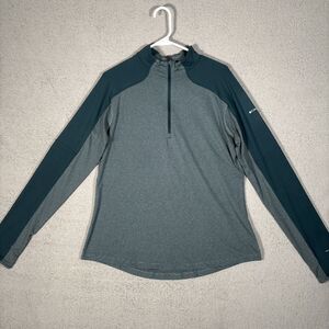 Columbia Cross Trails Half Zip Long Sleeve Pullover Shirt Womens Size XL Green‎